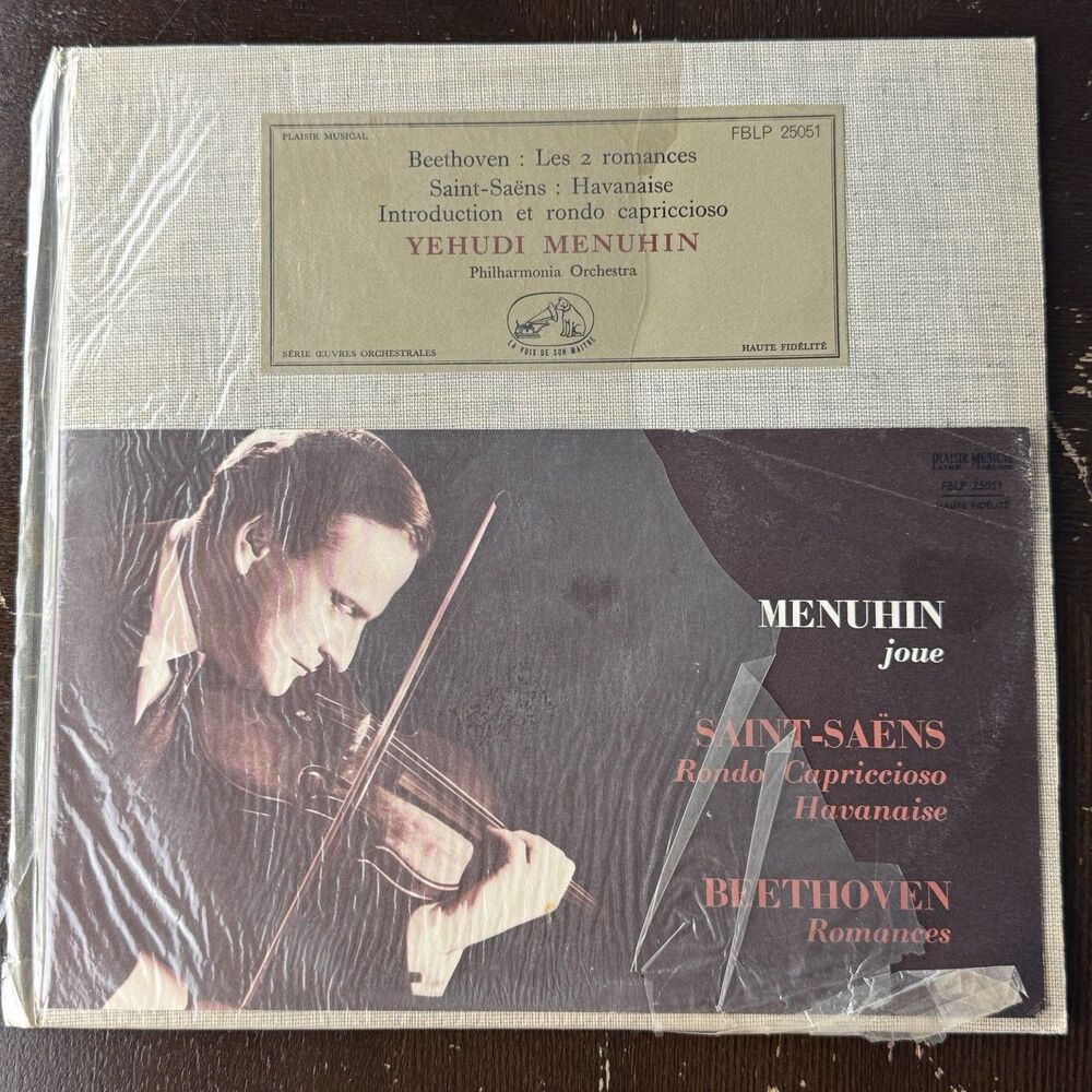 Beethoven Yehudi Menuhin 10” NM Vinyl Record Lp Saint Saens Rondo Cappriccioso